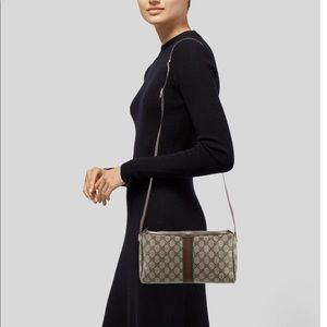 Gucci vintage GG web crossbody bag